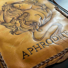 Load image into Gallery viewer, leather tobacco pouch mythology
