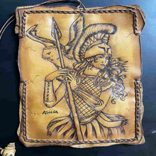 Load image into Gallery viewer, leather tobacco pouch mythology
