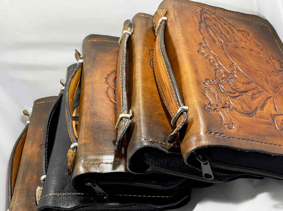 custom leather bible cover
