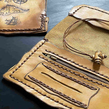 Load image into Gallery viewer, Leather Tobacco Pouch with Pyrography - Greek Mythology (8 designs)
