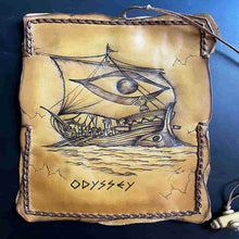 Load image into Gallery viewer, handmade tobacco pouch pyrography
