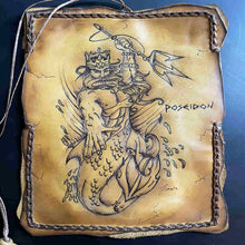 Load image into Gallery viewer, handmade tobacco pouch pyrography
