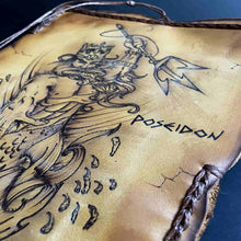 Load image into Gallery viewer, handmade tobacco pouch pyrography
