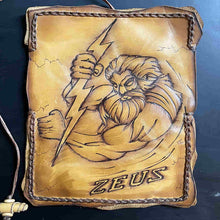 Load image into Gallery viewer, handmade tobacco pouch pyrography
